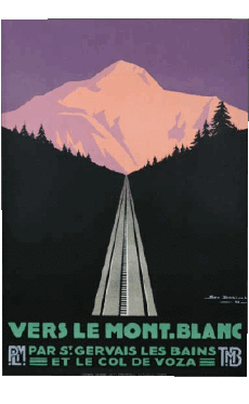 Humour - Fun Affiches Rétro - Lieux France Alpes 