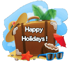 Nachrichten Englisch Happy Holidays Transparenter Hintergrund 09 