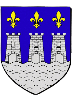 Wappen-Fahnen Frankreich Abteilungen - Städte 89 VILLENEUVE SUR YONNE Wappen