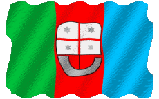 Banderas Europa Italia Liguria Ondulación 