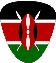 Drapeaux Afrique Kenya Forme 01 