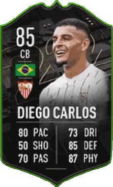 Multimedia Videospiele F I F A - Karten Spieler Brasilien Diego Carlos Santos Silva 