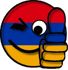 Fahnen Asien Armenien Smiley - OK 