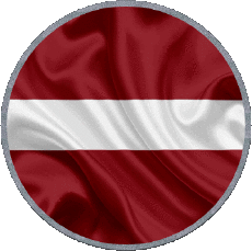 Fahnen Europa Lettland Runde 