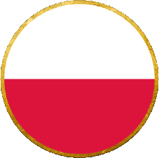 Drapeaux Europe Pologne Rond 