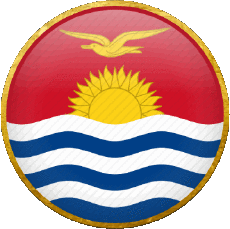 Drapeaux Océanie Kiribati Rond 
