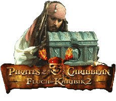 Multimedia Películas Internacional Piratas del Caribe El Cofre del Hobre Muerto Logotipo Alemán 