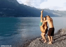 Humor -  Fun PEOPLE Acrobatics Various Fun Win 01 