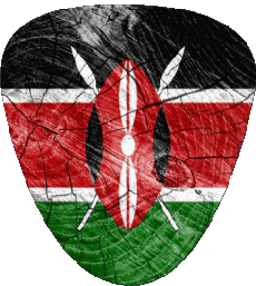 Fahnen Afrika Kenia Form 01 