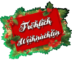 Mensajes Alemán Fröhliche  Weihnachten Serie 03 