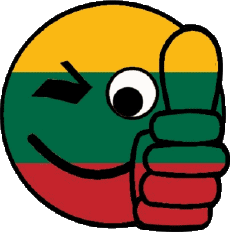 Banderas Europa Lituania Smiley - OK 