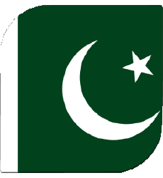 Drapeaux Asie Pakistan Carré 