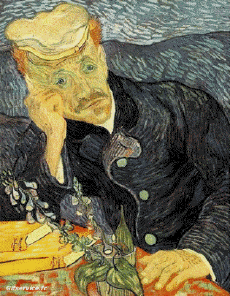 Humour - Fun Morphing - Ressemblance Artistes peintre confinement covid art recréations Getty challenge Van Gogh 