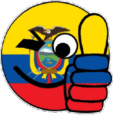 Flags America Ecuador Smiley - OK 