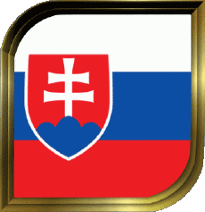 Bandiere Europa Slovacchia Quadrato 