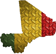 Drapeaux Afrique Mali Carte 