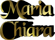 Vorname WEIBLICH - Italien M Zusammengesetzter Maria Chiara 