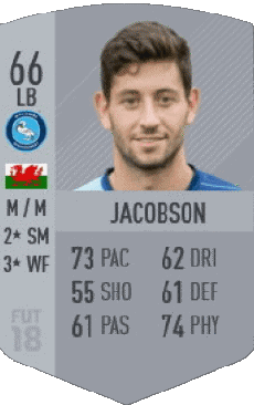 Multimedia Vídeo Juegos F I F A - Jugadores  cartas Gales Joe Jacobson 