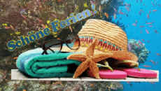 Messages German Schöne Ferien Animated Background 005 