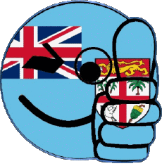 Banderas Oceanía Fiyi Smiley - OK 