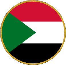 Fahnen Afrika Sudan Runde 