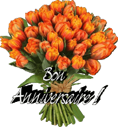 Messages Français Bon Anniversaire Floral 012 