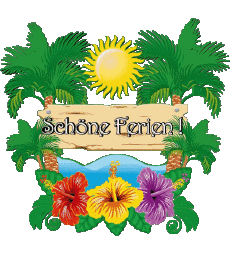 Messages German Schöne Ferien Transparent Background 24 