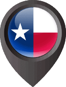 Flags America U.S.A - States Texas Location Pin 