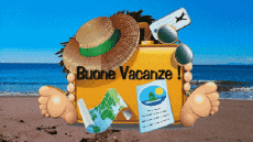Messagi Italiano Buone Vacanze Sfondo animato 003 