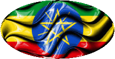 Banderas África Etiopía Oval 01 