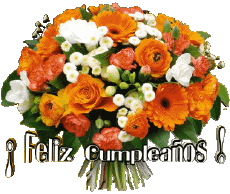 Messages Spanish Feliz Cumpleaños Floral 006 
