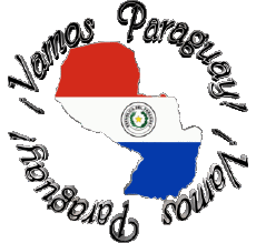 Mensajes Español Vamos Paraguay Bandera 