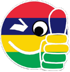 Bandiere Africa Mauritius Faccina - OK 