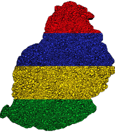 Banderas África Isla mauricio Mapa 