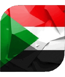 Flags Africa Sudan Square 