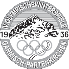 1936-Sports Jeux-Olympiques Histoire Logo 