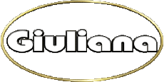 First Names FEMININE - Italy G Giuliana 