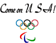 Messages Anglais Come on U.S.A Olympic Games 