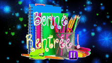 Messages Français Bonne Rentrée Fond Animé 008 