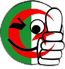 Drapeaux Afrique Algérie Smiley - Ok 