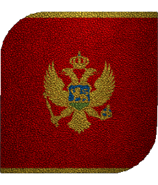 Bandiere Europa Montenegro Quadrato 