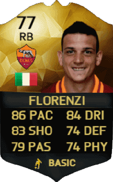 Multi Media Video Games F I F A - Card Players Italy Alessandro Florenzi 