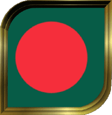 Flags Asia Bangladesh Square 
