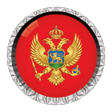 Bandiere Europa Montenegro Rotondo - Anelli 
