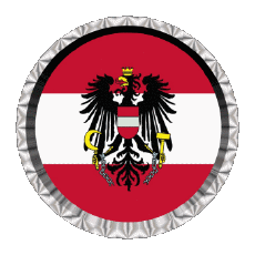 Bandiere Europa Austria Rotondo - Anelli 