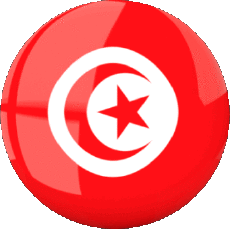 Drapeaux Afrique Tunisie Rond 