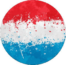 Flags Europe Luxembourg Round 