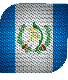 Flags America Guatemala Square 