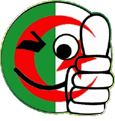 Flags Africa Algeria Smiley - Ok 