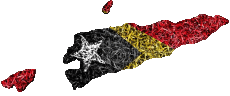 Bandiere Asia Timor Est Carta Geografica 